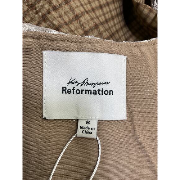 Reformation 'Bunny' Tan Dress Size 6 - Picture 4 of 5